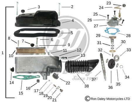 Vespa PX/T5 Air Box Assembly