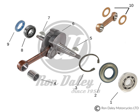 Vespa PX/T5 Crankshaft Assembly