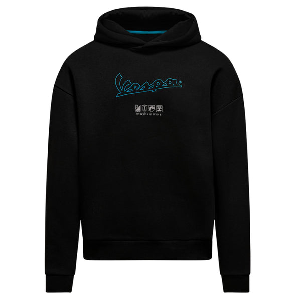 Vespa Dec Black Hoodie