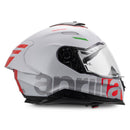Aprilia "Overtake" Full Face Helmet - White, Red and Silver