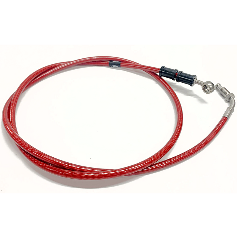 Hel Performance Front Brake Hose Vespa PX/T5 Transparent Red